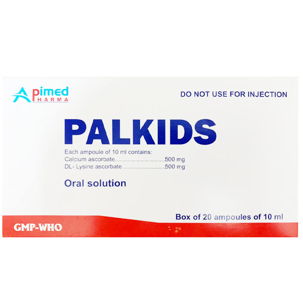 Palkids 10ml Apimed (Hộp 20 Ống)