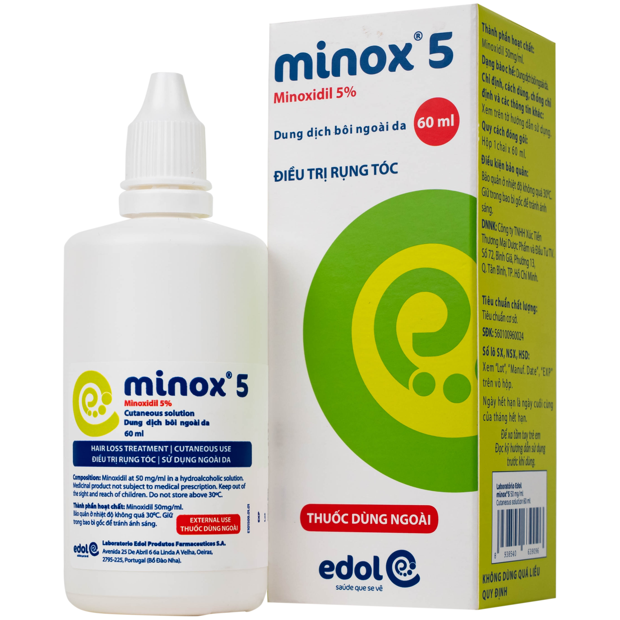 Minox-5 50mg/ml Edol (Hop 1 Chai)