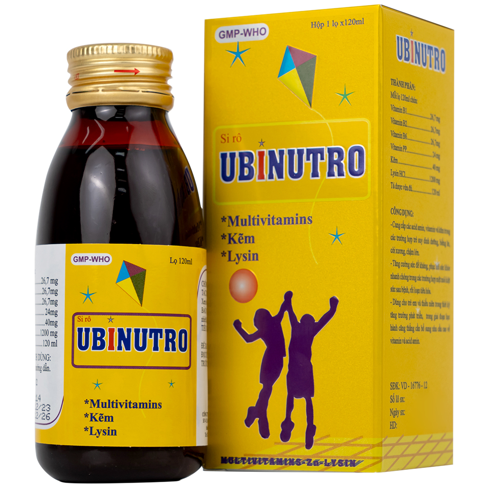Siro Ubinutro Nam Ha cung cấp vitamin cần thiết cho trẻ nhỏ (Chai 120ml)