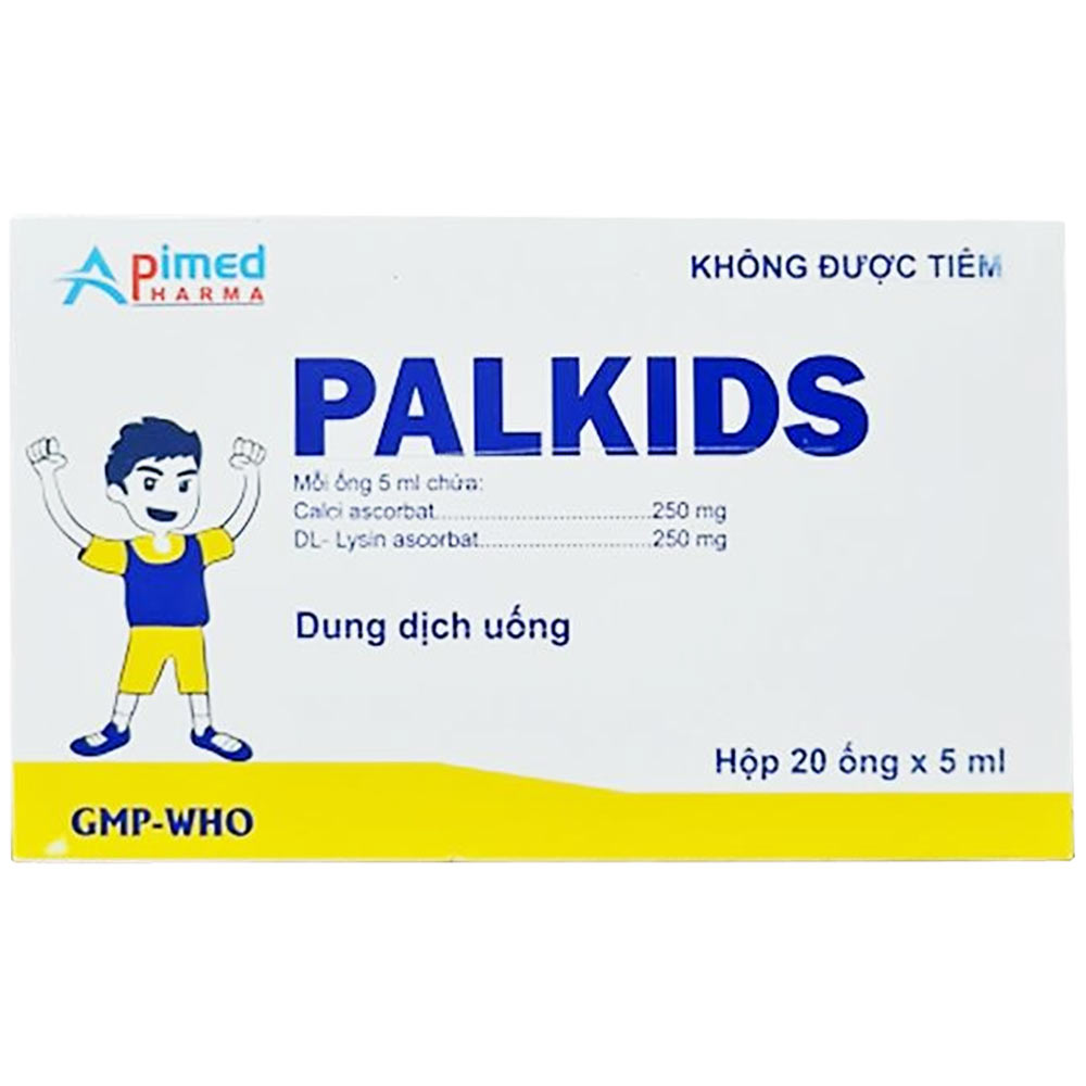 Palkids Apimed (20 ống x 5ml) trị suy nhược cơ thể, chán ăn