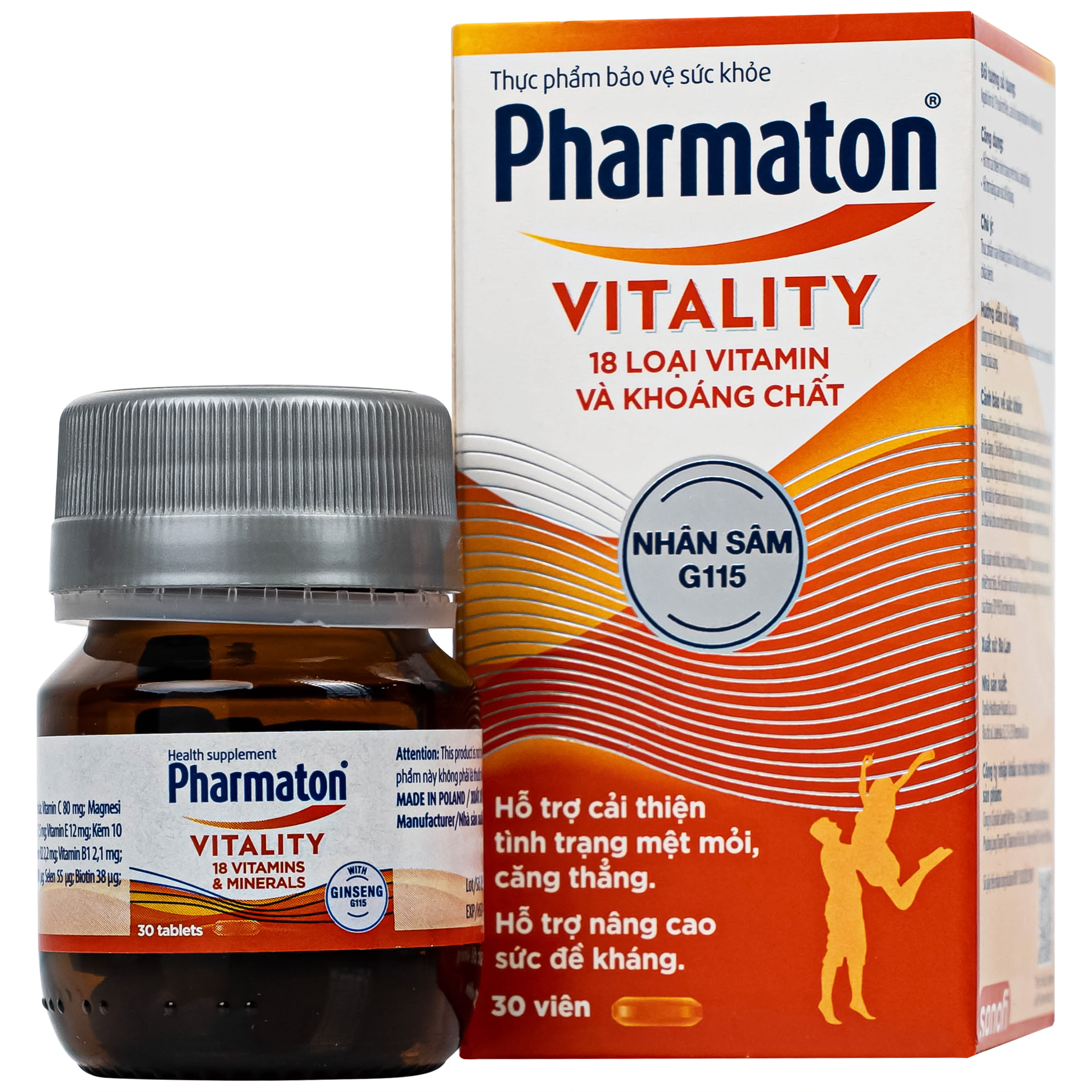 Pharmaton Vitality (Hộp 30 Viên)