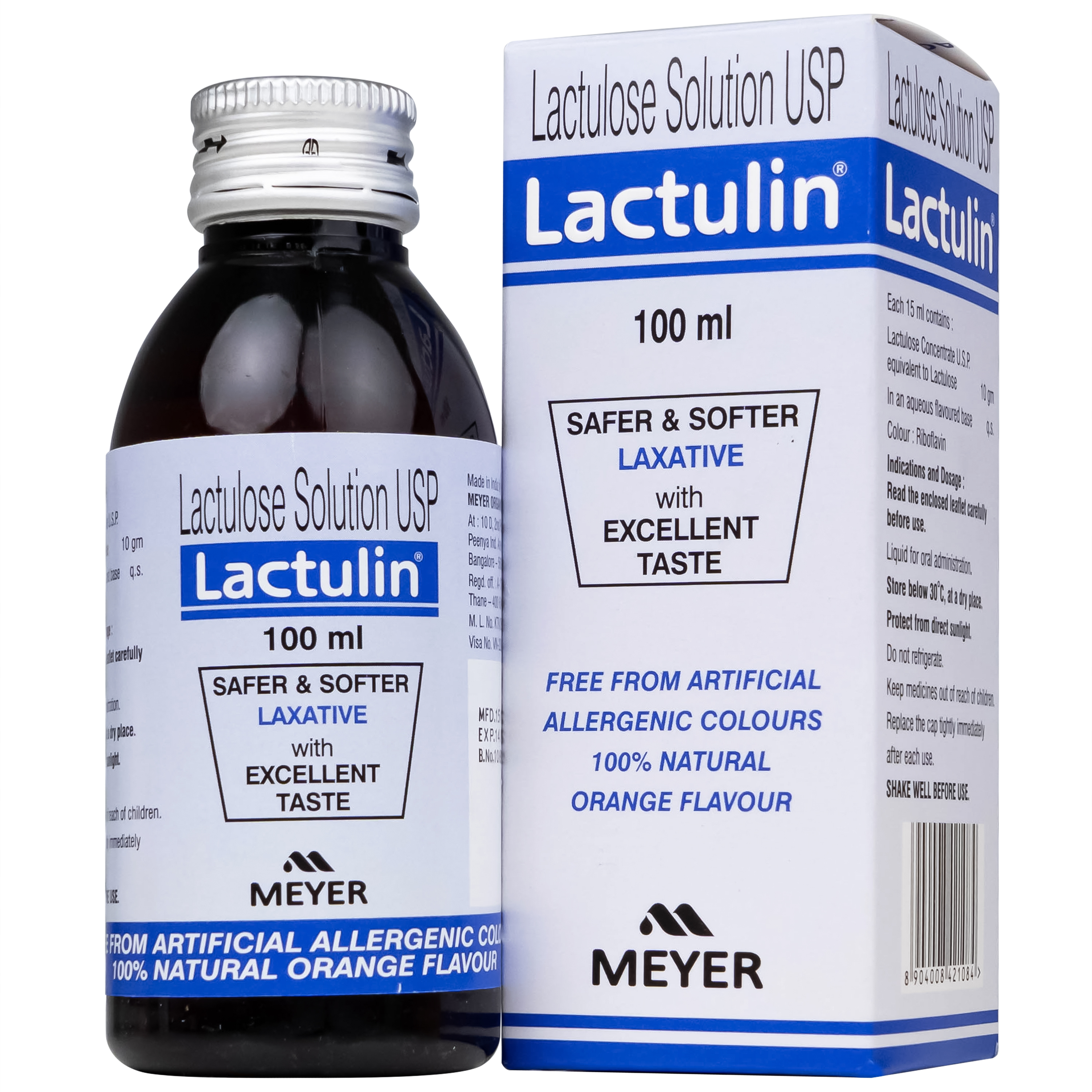 Thuốc Lactulin 10g/15ml Meyer dự phòng và điều trị bệnh não (Hộp 1ml lọ 100ml)