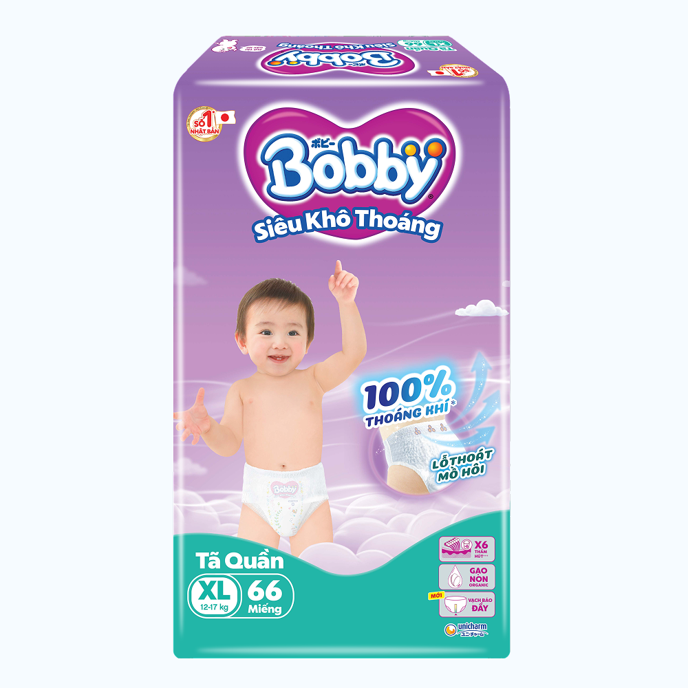 Bobby Tã Quần Ultra Jumbo XL 62 miếng