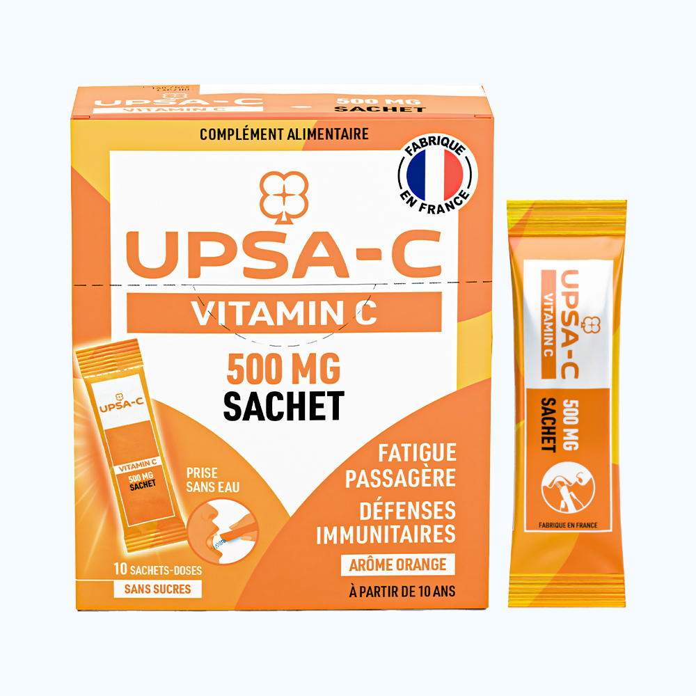 UPSA C VITAMIN C 500MG HỘP 10 GÓI