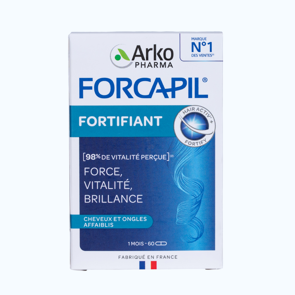 TPBVSK ARKOPHARMA Forcapil Fortifiant - Hỗ Trợ Tóc và Móng Chắc Khỏe (Hộp 60 viên)