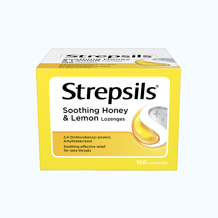 Strepsils Mật Ong Chanh: Dịu họng, giảm đau (2 vỉ x 12 viên)