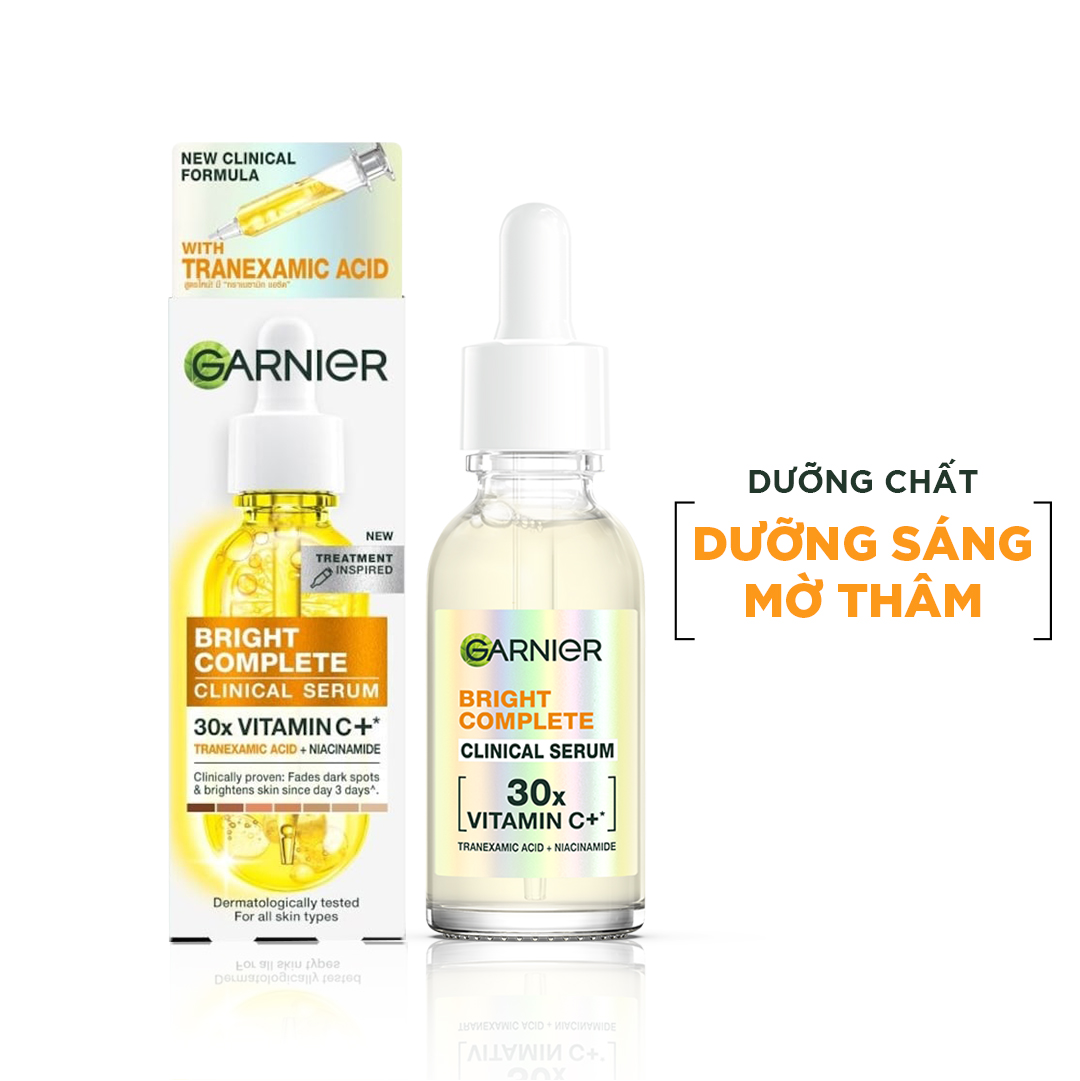 Tinh Chất Garnier Light Complete Speed Vitamin C Booster Serum Sáng Da & Mờ Thâm 30ml