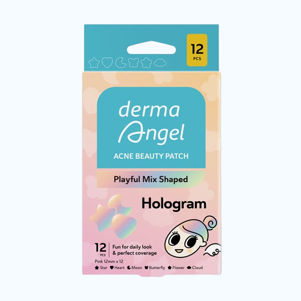 DermaAngel Miếng Dán Mụn Hologram (12 Miếng/Hộp)
