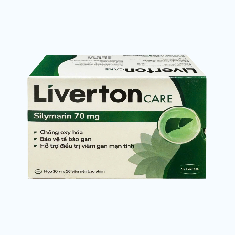 Thuốc Liverton 70mg điều trị viêm gan, xơ gan (10 vỉ x 10 viên)