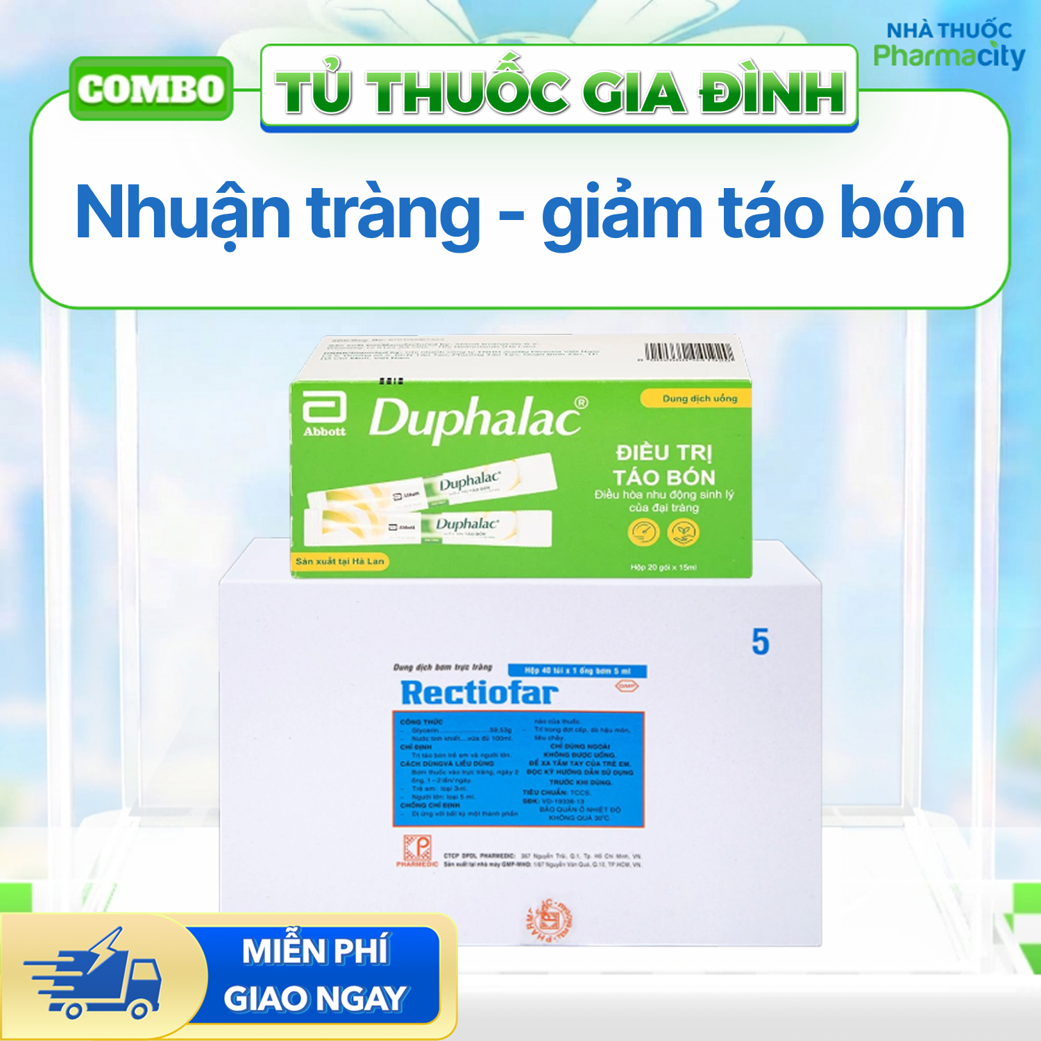 Combo Nhuận tràng - giảm táo bón