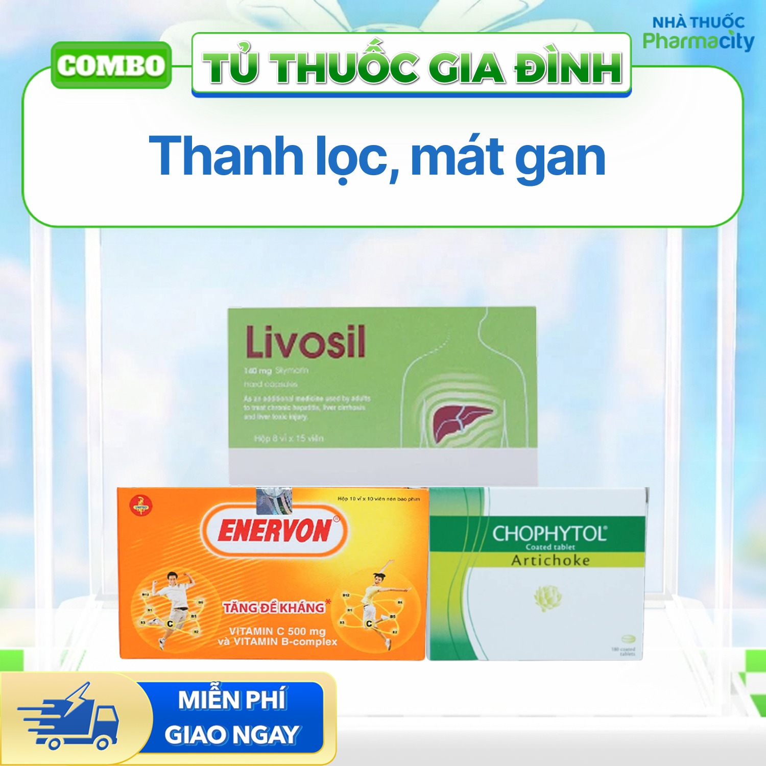 Combo Thanh lọc, mát gan