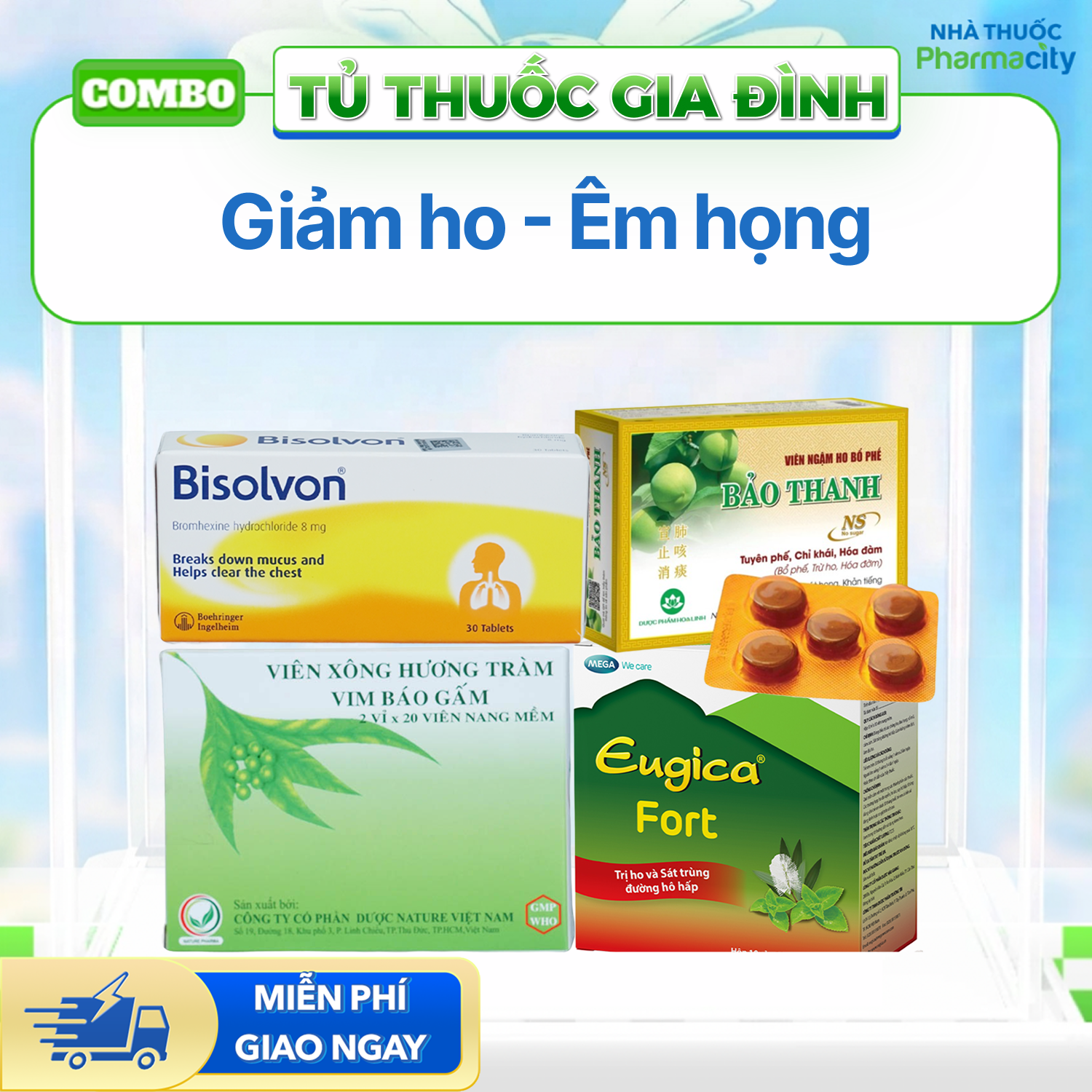 Combo Giảm ho - Êm họng