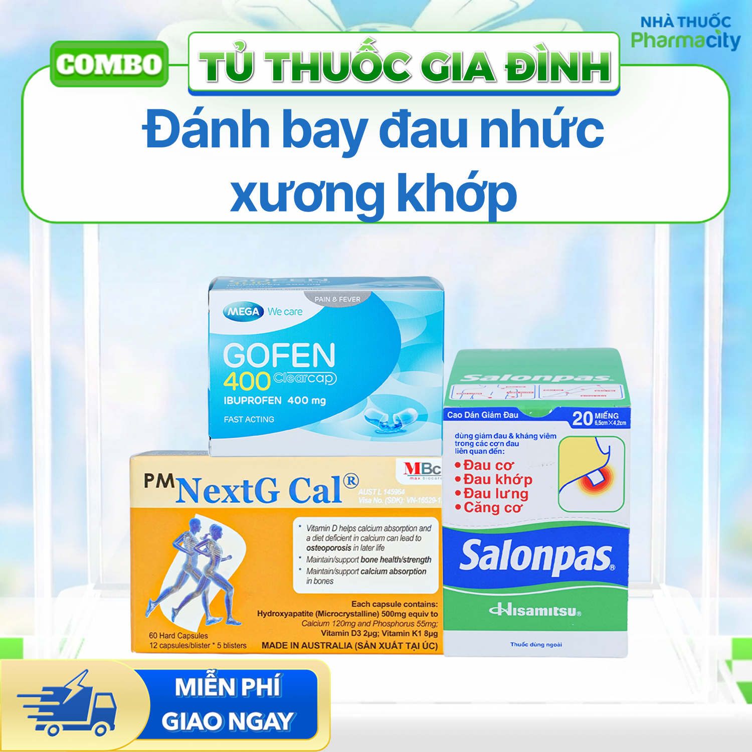 Combo Đánh bay đau nhức xương khớp