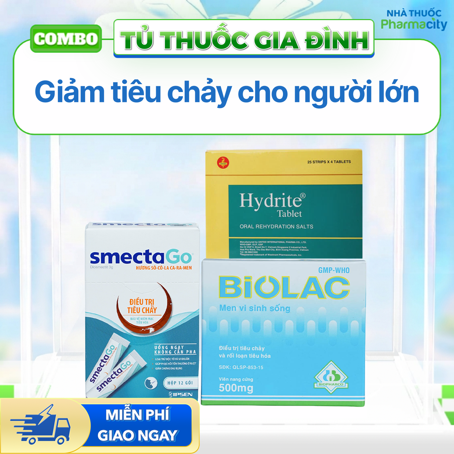 Nhóm sản phẩm giảm tiêu chảy cho người lớn