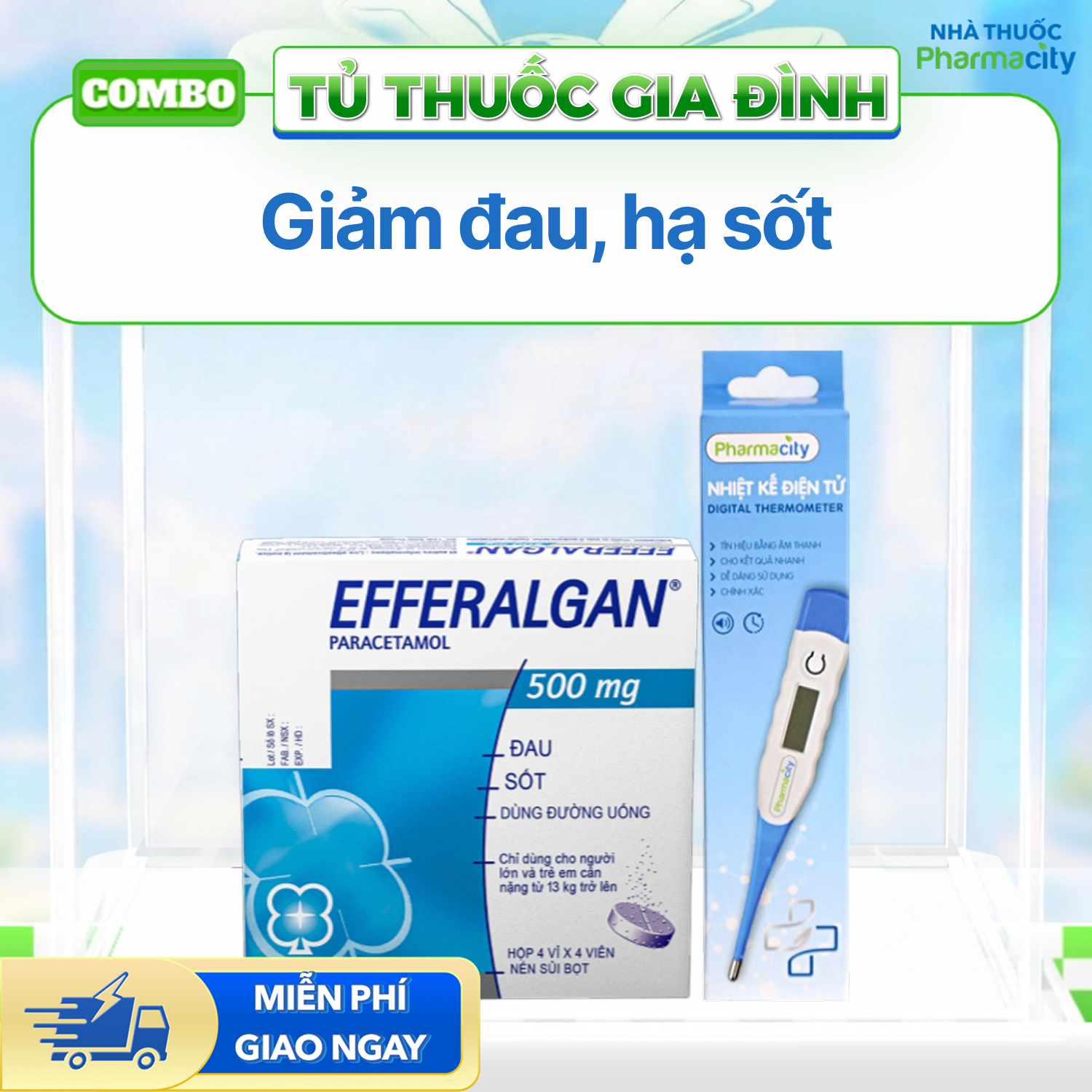 Combo giảm đau, hạ sốt