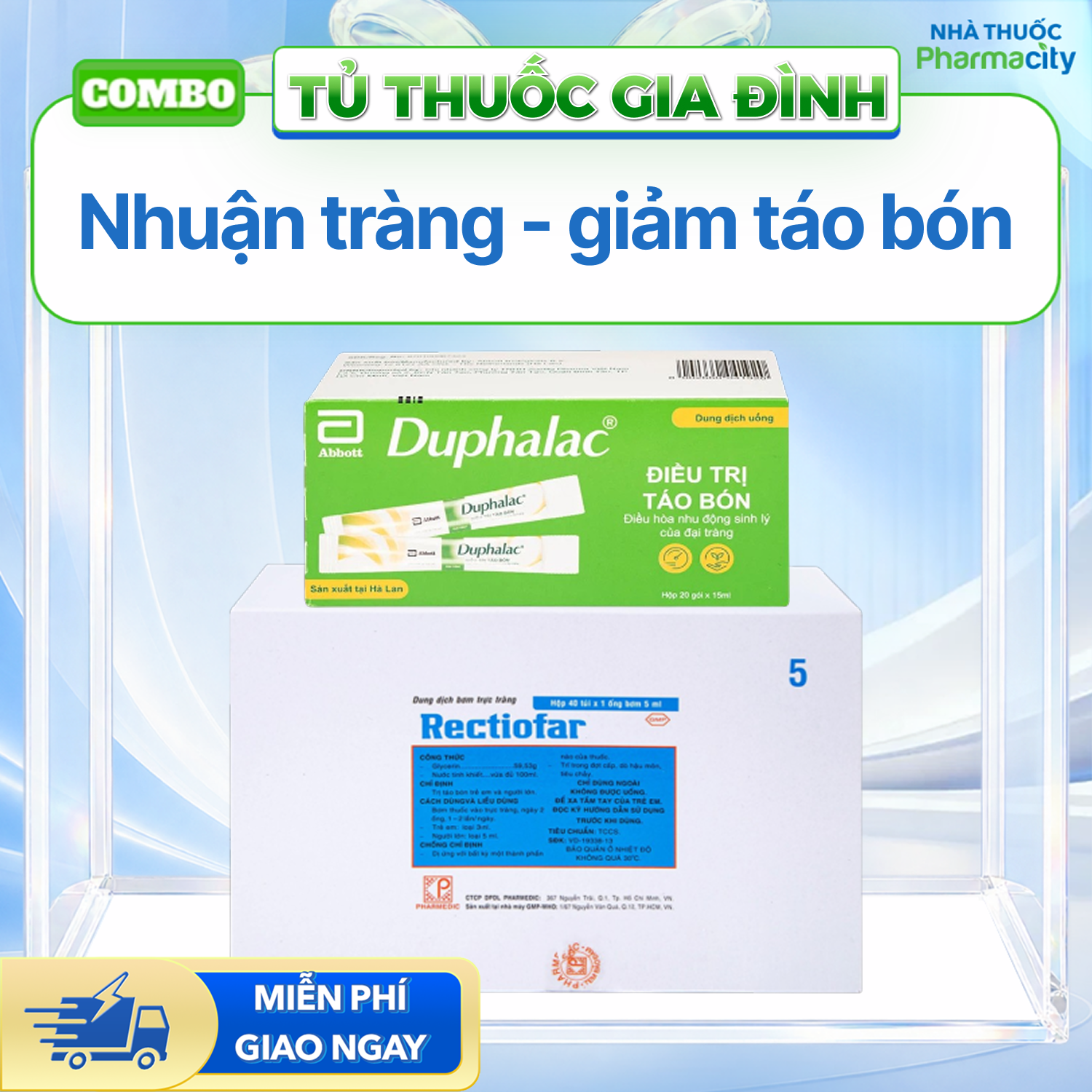 Combo Nhuận tràng - giảm táo bón