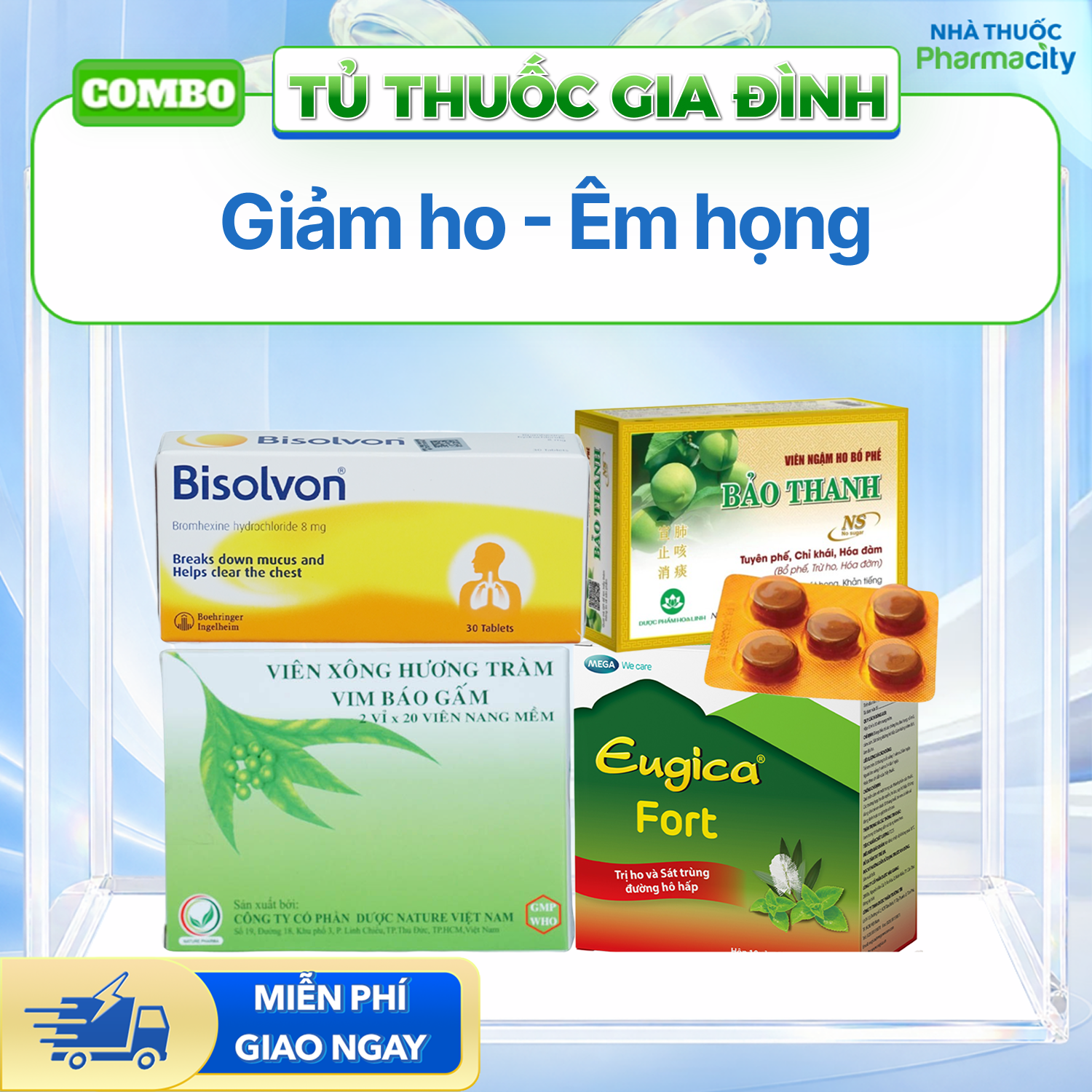 Combo Giảm ho - Êm họng