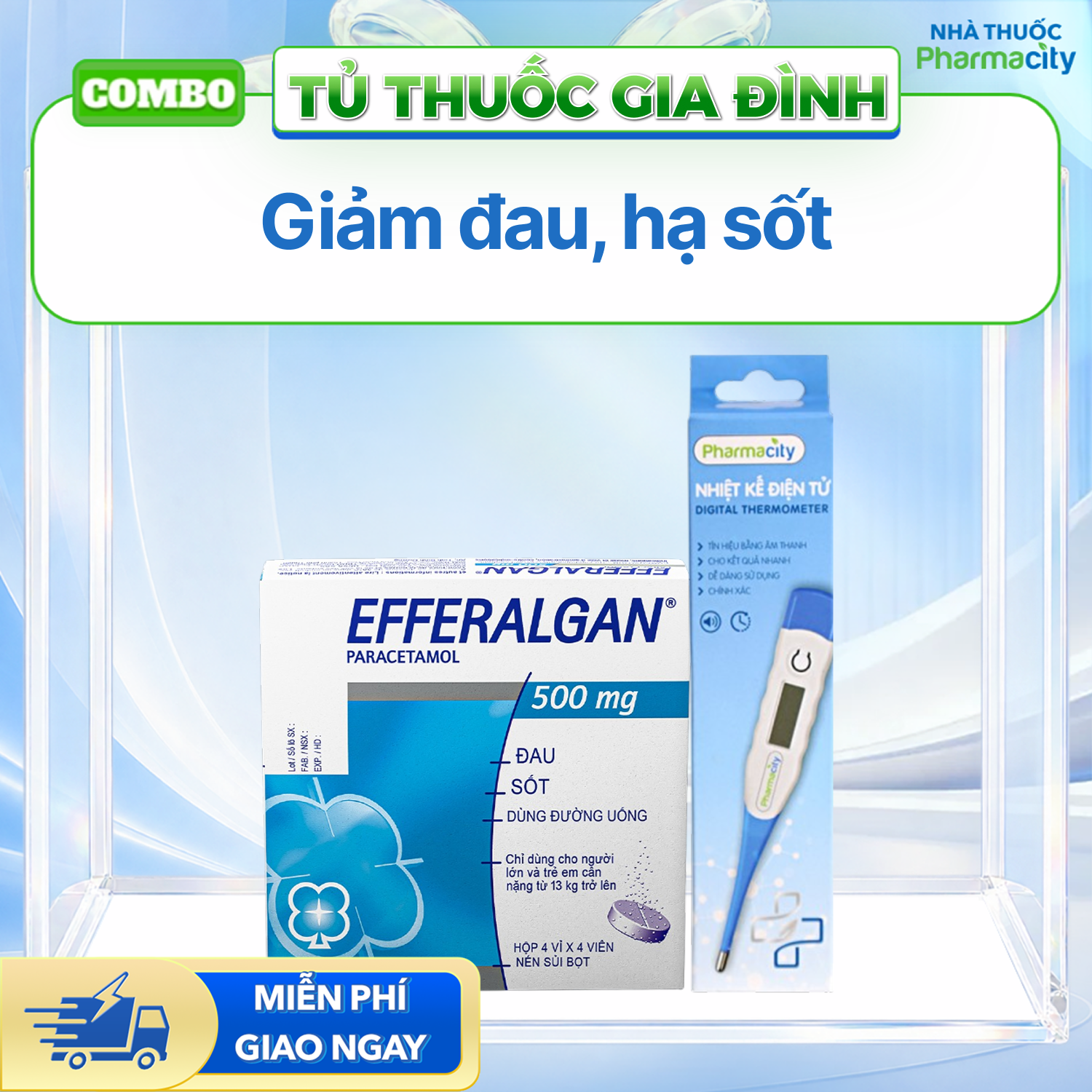 Combo giảm đau, hạ sốt