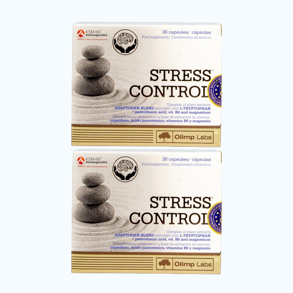 Combo 2 Hộp OLIMP LABS StressControl Hỗ Trợ Hệ Thần Kinh & Giảm Căng Thẳng (Hộp 30 viên)