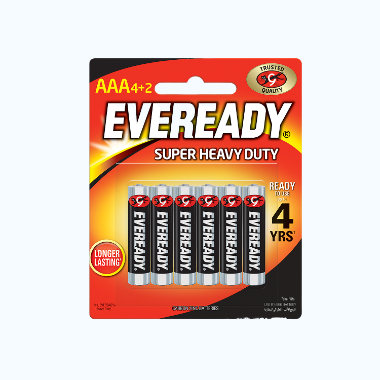 Pin Eveready SHD 1212 BP4+2 AAA (Vỉ 4 Viên +2 Viên Free)