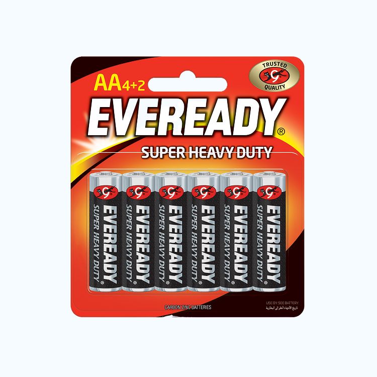 Pin Eveready SHD 1215 BP4+2 AA (Vi 4 Viên + tặng 2 Viên)