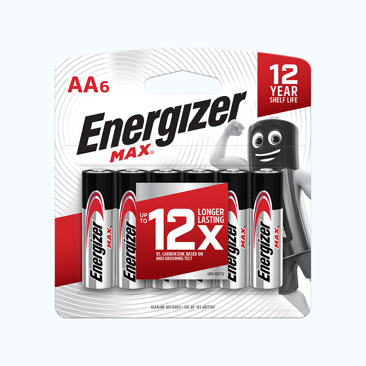 Pin Energizer Max E91 BP4+2 AA (Vỉ 4 viên + tặng 2 viên)