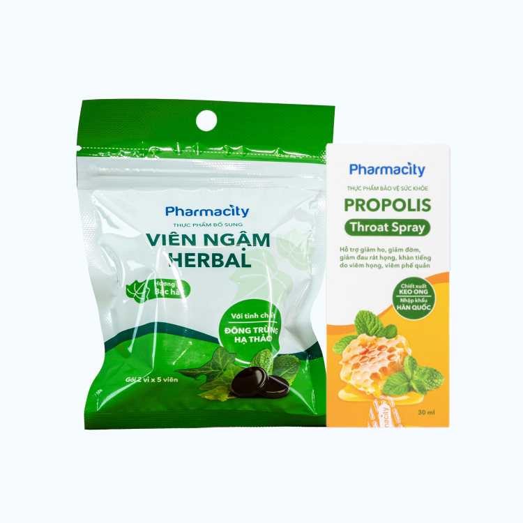 Combo Gỉam ho dịu họng 3