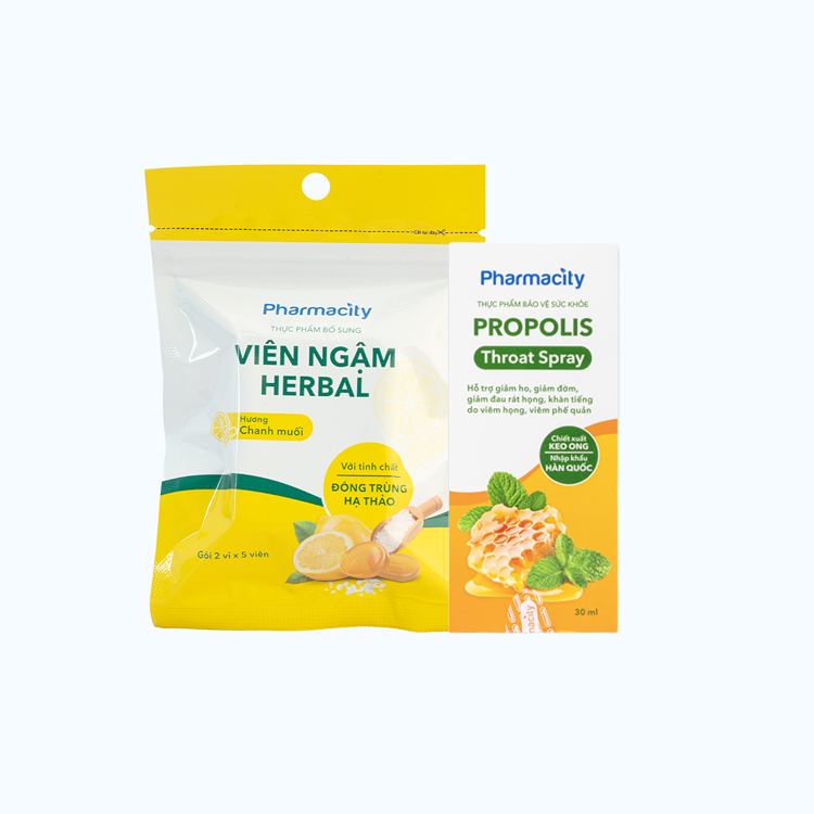 Combo Gỉam ho dịu họng 1