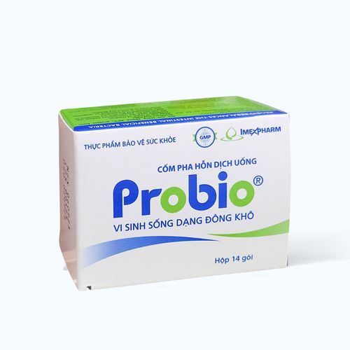 Cốm pha hỗn dịch uống Probio Imexpharm giúp cân bằng hệ vi sinh đường ruột (Hộp 14 gói x 1g)