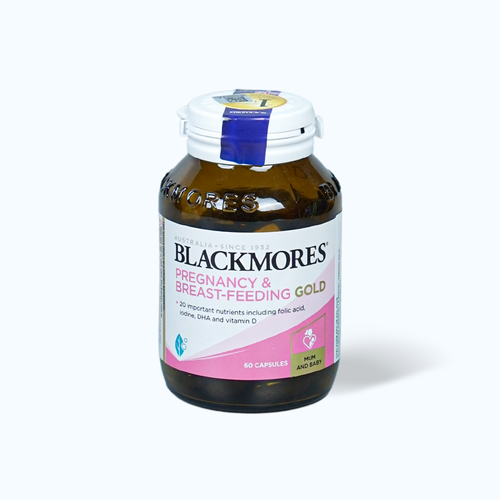 Viên uống cho bà bầu Blackmores Pregnancy And Breast Feeding Gold cung cấp vitamin và khoáng chất (Chai 60 viên)