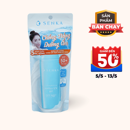 Gel Sữa Chống Nắng SENKA Perfect UV Bảo Vệ Da Khỏi Tác Hại Của Tia UV SPF50+ PA++++ (Chai 80g)