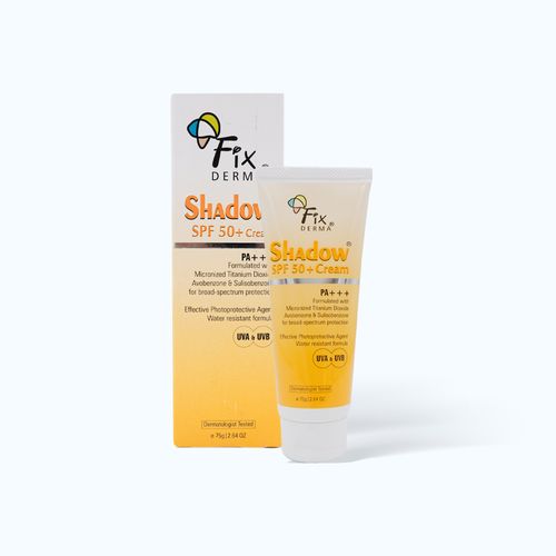 Kem chống nắng FIXDERMA SHADOW SPF 50+ Cream giúp giữ ẩm, giúp bảo vệ da trước tác hại của ánh nắng mặt trời (Tuýp 75g)