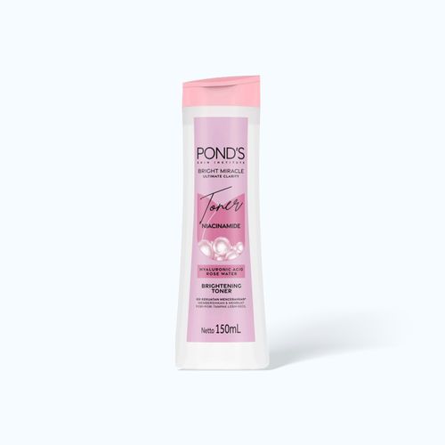 Nước Hoa Hồng POND'S Bright Beauty Brightening làm sạch và sáng da mặt (Chai 150ml)