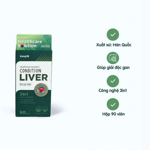 Viên uống Kolmar Condition Liver Giải độc, tăng cường chức năng gan (Hộp 90 viên)
