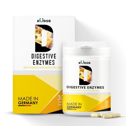 Viên uống Kudos Digestive Enzymes bổ sung men tiêu hóa hỗ trợ tiêu hóa (Hộp 30 viên)