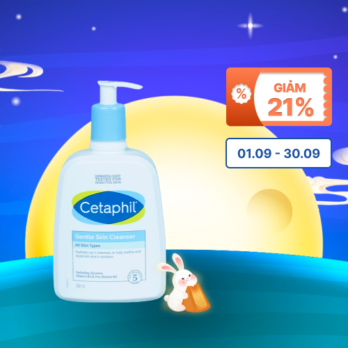 Sữa rửa mặt CETAPHIL Gentle Skin Cleanser giúp làm sạch và làm dịu da  (Chai 500ml)