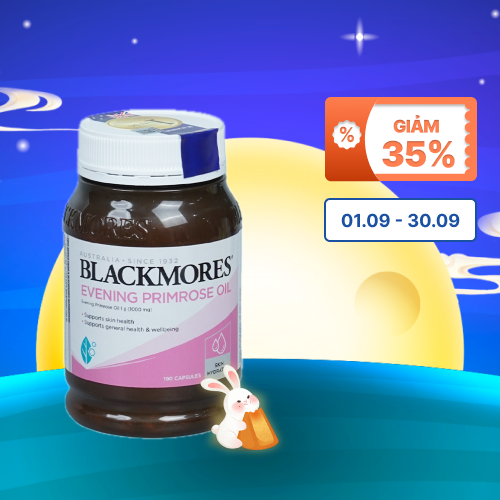 Tinh dầu hoa anh thảo Blackmores Evening Primrose Oil hỗ trợ nội tiết tố nữ (Chai 190 viên)