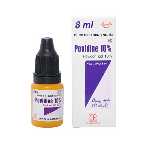 Dung dịch Povidine 8ml sát khuẩn da và niêm mạc (chai 8ml)