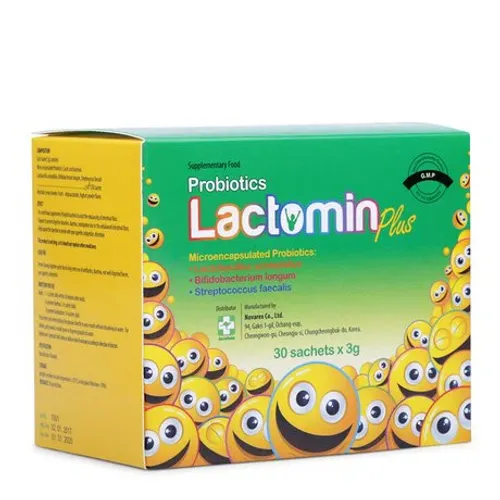 Bột pha uống Lactomin Plus bổ sung vi khuẩn có ích & hỗ trợ phòng ngừa rối loạn tiêu hóa (30 gói/hộp)