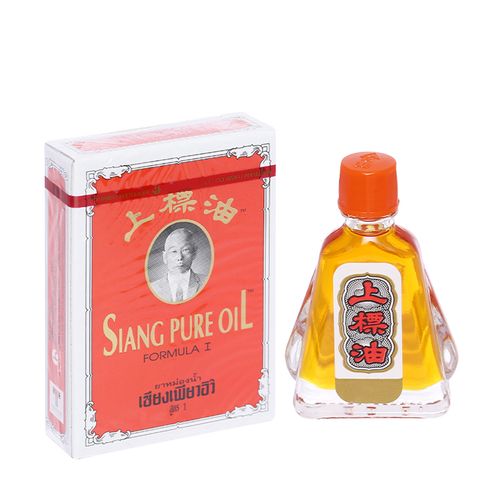 Dầu Siang Pure Oil 7cc dùng ngoài giảm cảm lạnh, nhức đầu, ngạt mũi, giảm bầm tím (chai 7ml)
