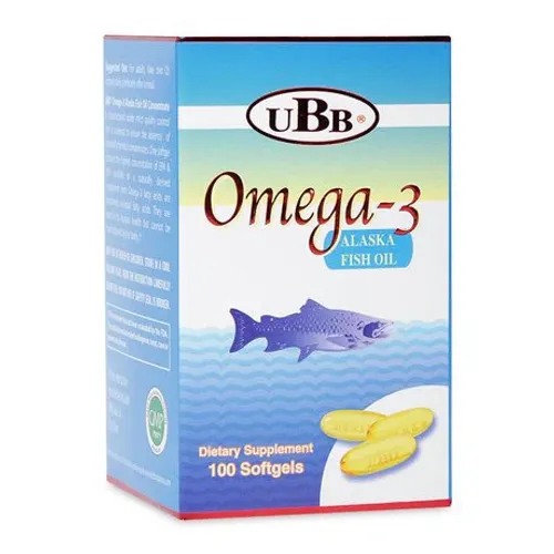 Viên uống Omega-3 UBB bổ sung Omega-3, DHA cho cơ thể (Hộp 100 viên)
