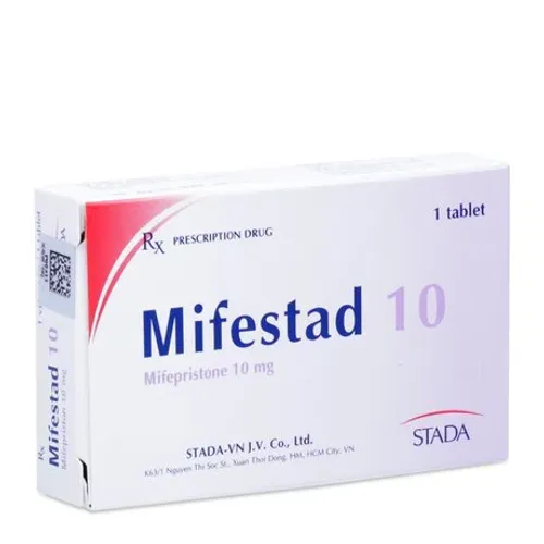 Viên nén Mifestad 10mg ngừa thai khẩn cấp 120 giờ (1 vỉ x 1 viên)