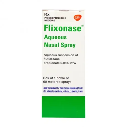 Thuốc xịt mũi Flixonase 0.05% trị và dự phòng viêm mũi dị ứng theo mùa (chai 60 liều)