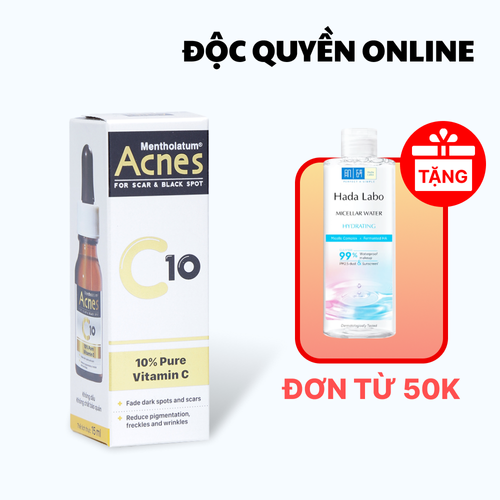 Serum ACNES Vitamin C For Scar & Black Spot Treatment C10 Hỗ Trợ Làm Mờ Sẹo & Vết Thâm (Chai 15ml)