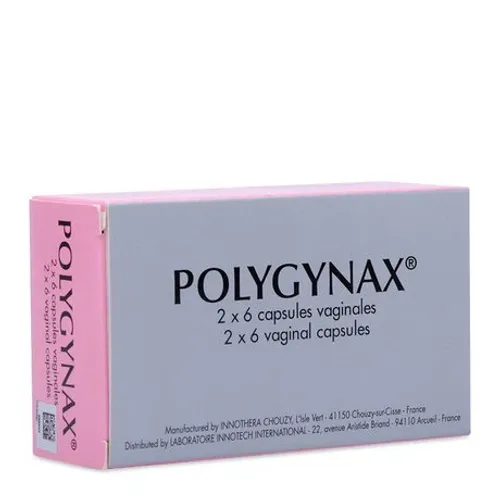 Viên đặt âm đạo Polygynax điều trị viêm âm đạo (2 vỉ x 6 viên)