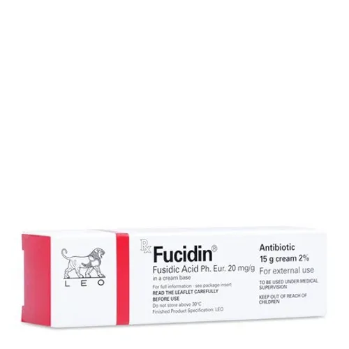 Thuốc dùng ngoài Fucidin 2% điều trị các nhiễm khuẩn tại chỗ (tuýp 15g)
