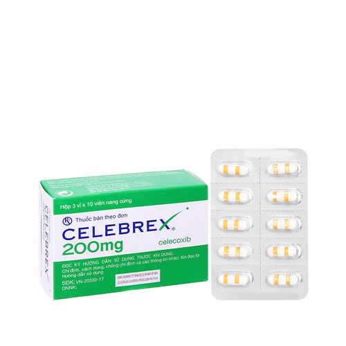 Viên nang Celebrex 200mg điều trị viêm và giảm các cơn đau khớp (3 vỉ x 10 viên)