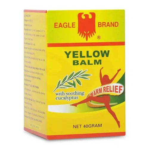 Cao xoa Eagle Brand Yellow Balm giảm đau đầu, choáng váng, chóng mặt, đau lưng (chai 40g)