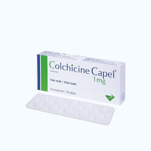 Viên nén Colchicine Capel 1mg bệnh gút cấp, viêm sụn khớp (1 vỉ x 20 viên)