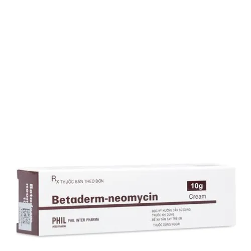 Thuốc dùng ngoài Betaderm Neomycin trị dị ứng và viêm da do nhiễm trùng (tuýp 10g)